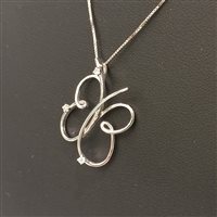 Collana Vidali Gioielli Donna in Oro bianco Diamante 0.06 Ct COOR-7-34 - COOR-7-34